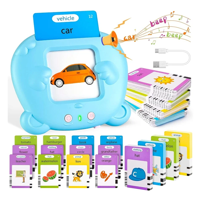 Educational Talking Flash Cards for 2-6 Year Olds | Montessori Learning Toy