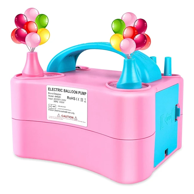 deeplee Electric Balloon Pump Inflator Blower - Fast Inflation, Dual Operation Modes, Portable