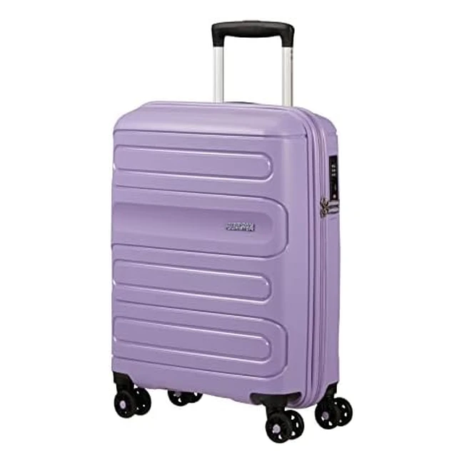 American Tourister Sunside Handgepäck klein 55cm35l - Leichtes Polypropylen-Reisekoffermodell mit Doppelrädern und TSA-Schloss