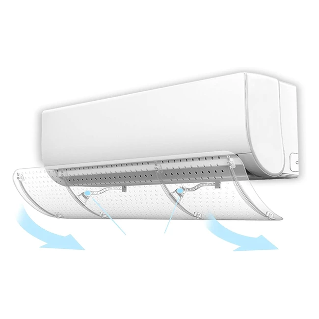 Deflettore Parabrezza Climatizzatore Trasparente - Tipo Trasparente - 90x27cm