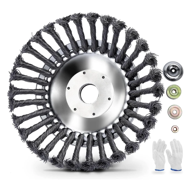 Brosse dsherbage mtallique 8 pouces pour jardin et agriculture - Hausprofi