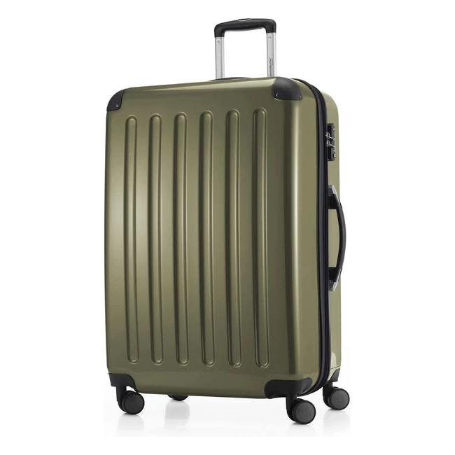 Hauptstadtkoffer Alex Avocado Großer Koffer, 75x50x30cm, 4 Räder, Sicherheitsschloss