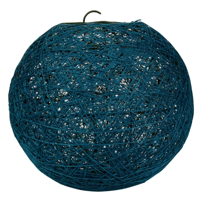 Suspension Boule en Coton - Modèle Bleu - Réf. 12345 - Éclairage Moderne