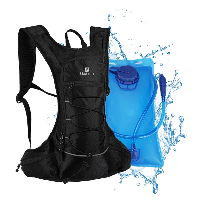Mochila Hidratación 2L Bbaiyule - Ligera, Cómoda y Resistente