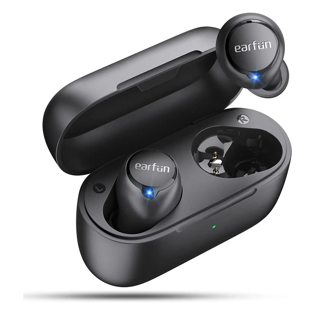 EarFun Free 2s Wireless Earbuds - Upgraded Version, Qualcomm Chip, CVC 80, IPX7 Waterproof