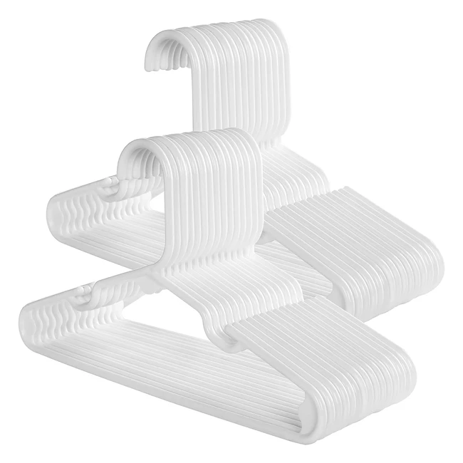 Perchas Infantiles Songmics - Set de 30 - Reforzadas - Blanco