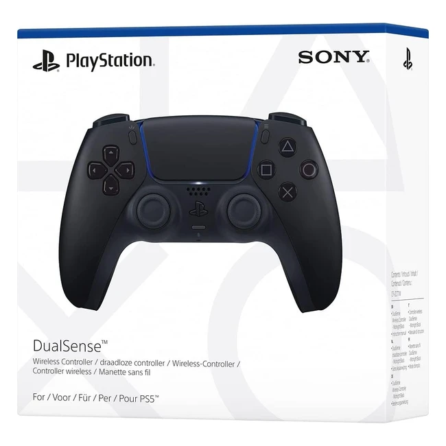 Playstation DualSense Midnight Black Wireless Controller for PS2 - Intense Gaming Experience