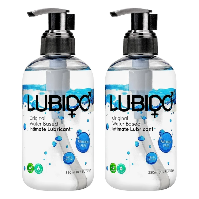 Lubido Original Water Based Gel Lube - 250ml (Pack of 2) - Paraben-Free & Hypoallergenic