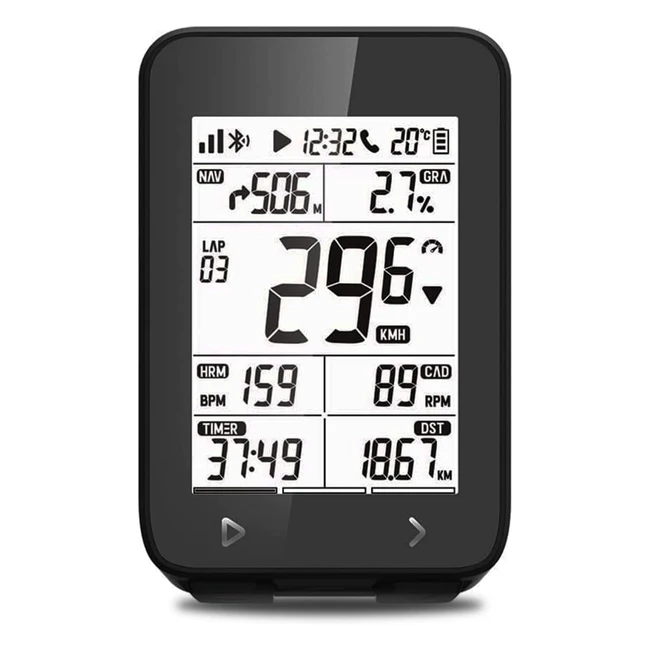 GPS Compteur Vélo iGPSPORT IGS320 - Autonomie 72h - Écran Antireflet 24