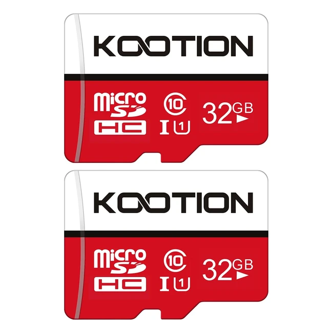 Kootion 2 Pack 32GB Micro SD Card Class10 Memory UHS-I TF Card