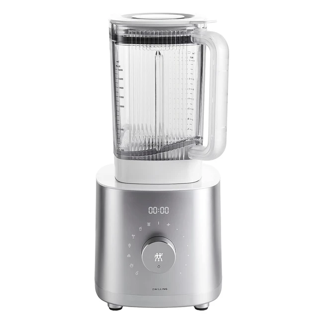 Zwilling Enfinigy High Performance Blender Pro 18L Mixer, Edelstahlflügelklinge, DC Motor, Silber