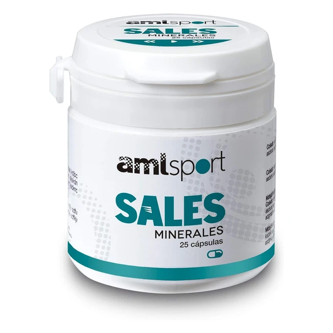 Amlsport Sales Minerales 25 Cápsulas - Hidratación Durante y Después del Entreno - Apto para Veganos