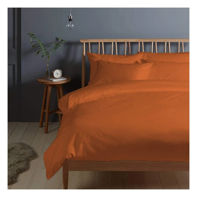 Copripiumino in Cotone 400 Fili 150x200 - Arancia Bruciata