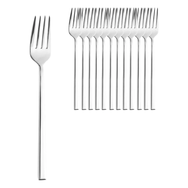 Lot de 12 fourchettes de table en acier inoxydable - Qualit suprieure - Desi