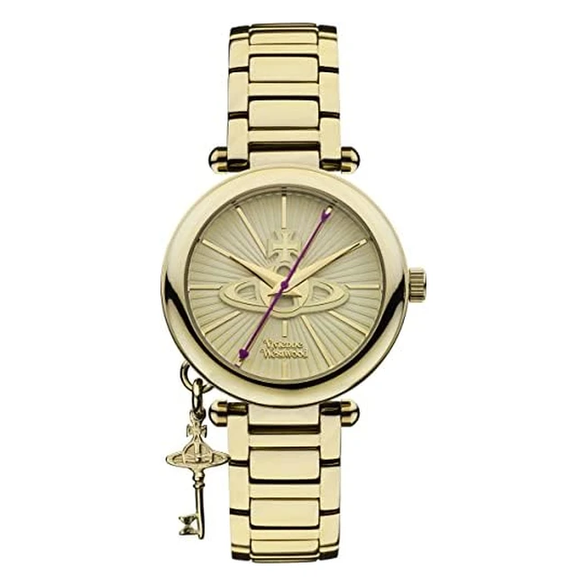 Vivienne Westwood Kensington II Quartz Watch | Gold Dial | Stainless Steel Bracelet
