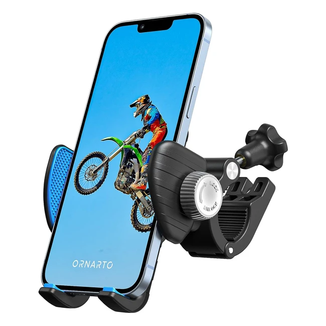 Ornarto Bike Phone Holder Mount 360 Rotatable Motorbike - Handlebar Clamp for iP