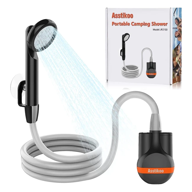 Portable Camping Shower - USB Rechargeable - Powerful Water Flow