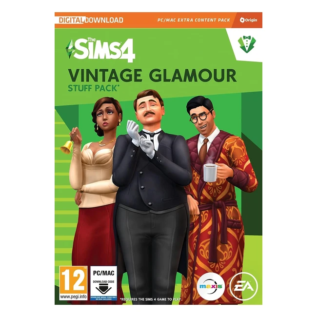 Vintage Glamour SP9 Stuff Pack - The Sims 4 - PC/Mac - Download Code