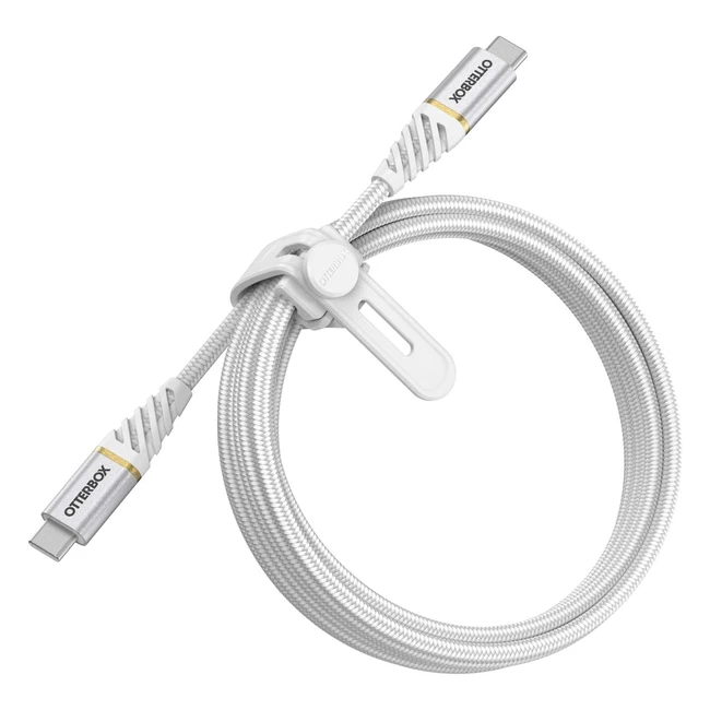Câble Otterbox Premium USB-C vers USB-C 2m - Charge Rapide pour Smartphone et Tablette - Résistant et Ultra-Robuste
