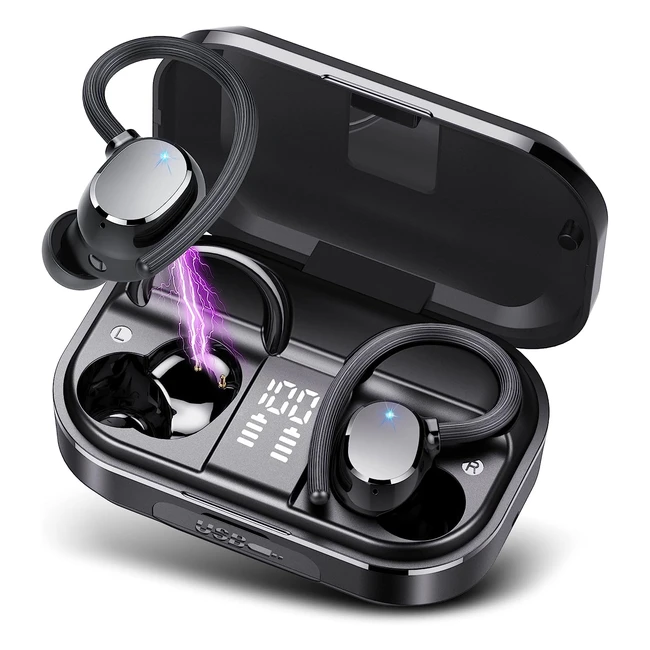 Écouteurs Bluetooth Sport Casque 53 Sans Fil - Réduction de Bruit - Étanches IPX7 - Charge Rapide - Lecture 120h