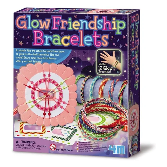 Kit per creare braccialetti dell'amicizia luminosi 4M