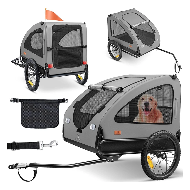 Kesser Hundeanhnger Boxer 2in1 Hundewagen Fahrradanhnger gro ca 250 l Vol