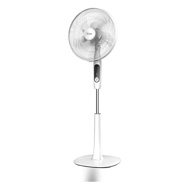 Ventilatore a Piantana Ardes AR5PR40PR2 - Potente e Silenzioso - 10 Pale 40cm e 20cm - Regolabile in Altezza e Inclinazione
