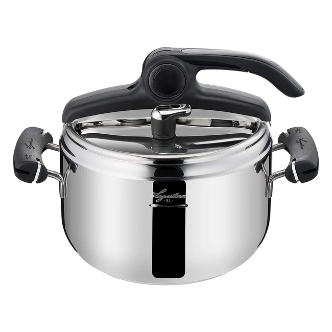Pentola a Pressione Lagostina Preziosa Lagoeasyup 5L - Acciaio 1831