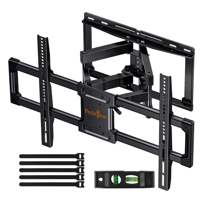 Support mural TV Perlegear mouvement complet UL certifié pour écrans plats/courbés 37-82 pouces jusqu'à 50 kg - PGLF12E