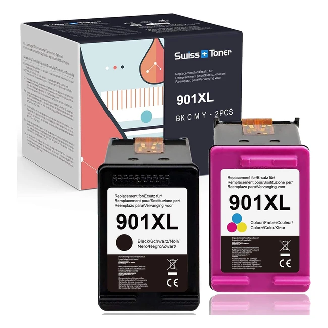 Toner Swiss 901XL para HP OfficeJet 4500 - Negro/Color