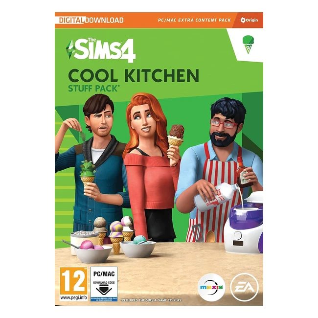 The Sims 4 Cool Kitchen SP3 Stuff Pack - PC/Mac - Create a Gourmet Kitchen