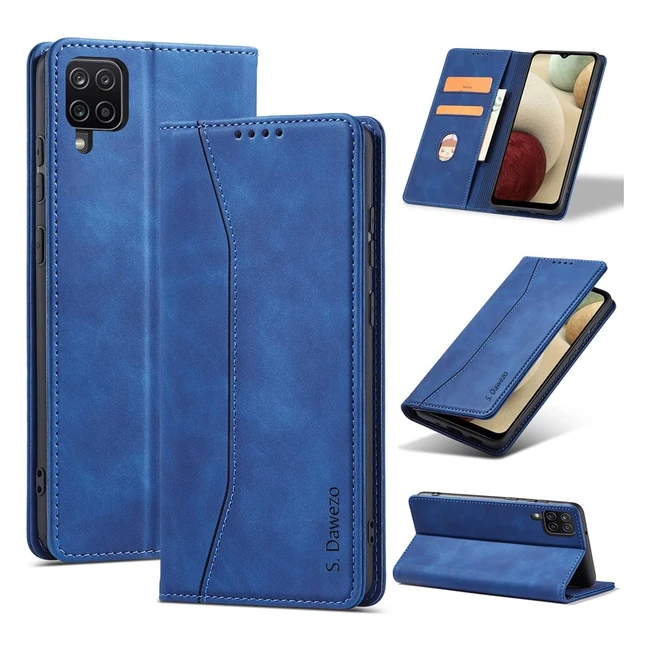 Custodia Samsung Galaxy A12 - Pelle Premium, Slot per Schede, Antiurto