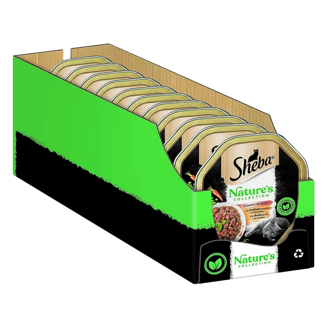 Sheba Natures Collection in Sauce - Feinstes Katzennassfutter - Truthahn - 22 x 85g