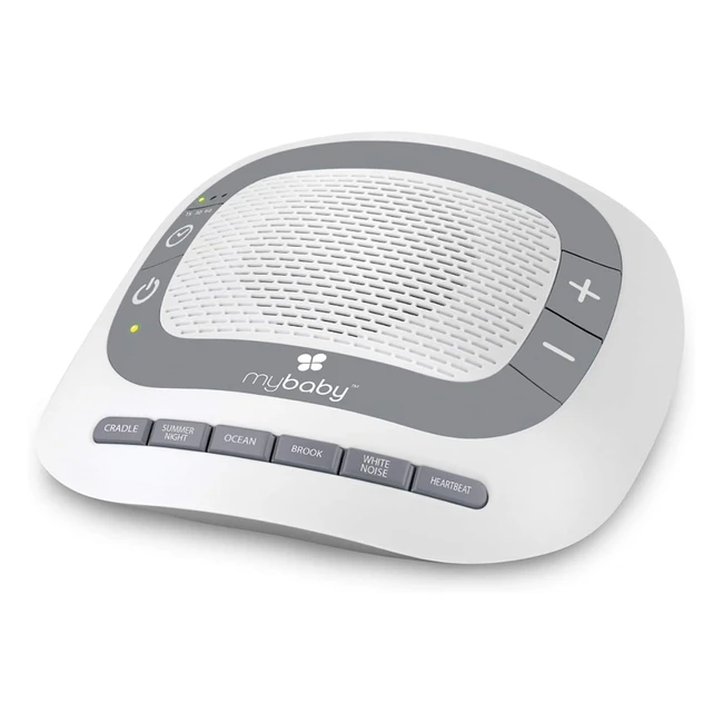 Homedics MyBaby SoundSpa - Carillon Portatile con 6 Suoni Rilassanti per Neonati e Bambini