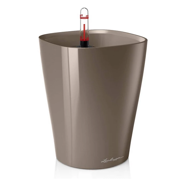 Lechuza Deltini Taupe Hochglanz 14904 - Bewsserungssystem - Wasserstandsanzeig