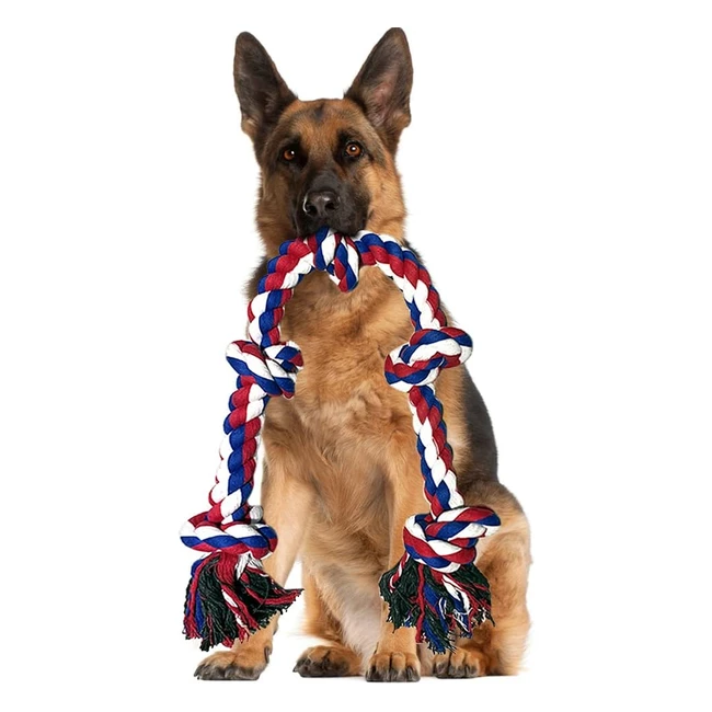 Yaungel XXL Dog Rope Toys - 95cm - Interactive Heavy Duty Toy for Aggressive Che