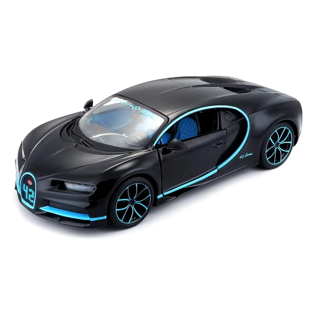 Modellino Maisto Bugatti Chiron 531514BK - Scala 1:24 - Auto Fedele all'Originale