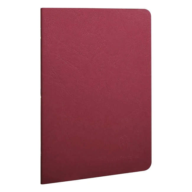 Clairefontaine 733162C - Taccuino A5 Punto Metallico Rosso - 96 Pagine Rigate