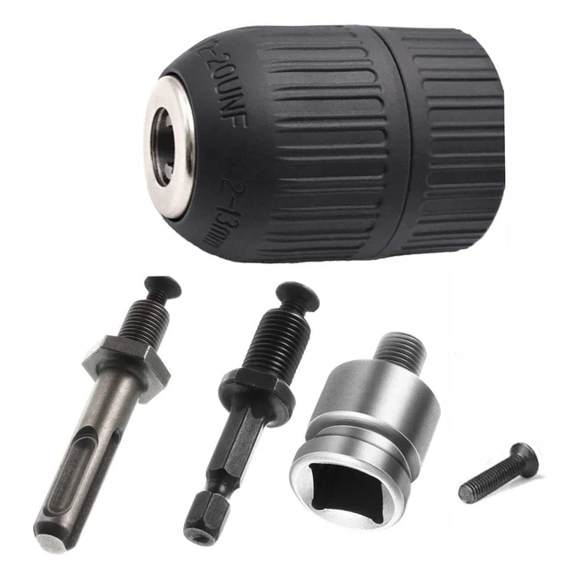 Portabrocas sin llave Secwell 2mm-13mm 1220UNF con adaptador SDS