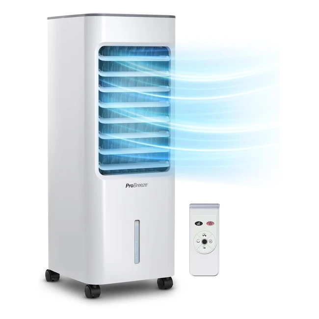 Pro Breeze 4in1 Air Cooler - 5L Capacity Remote Control 3 Fan Speeds