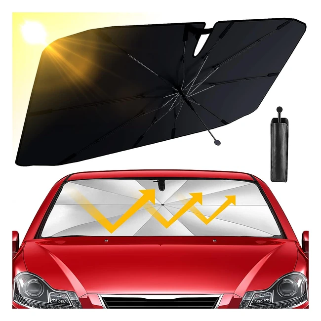 Parasole auto Behozel 2023 - Protezione UV, Isolamento Termico, Rotazione 360°