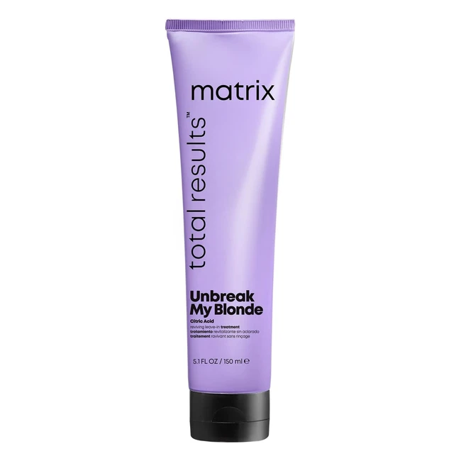 Matrix Unbreak My Blonde - Leave-in Professionale per Capelli Decolorati - Nutre e Dona Brillantezza - 150 ml