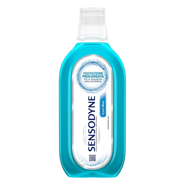 Sensodyne Cool Mint Colluttorio - Protezione per Denti Sensibili - Alito Fresco - Senza Alcool - 500ml