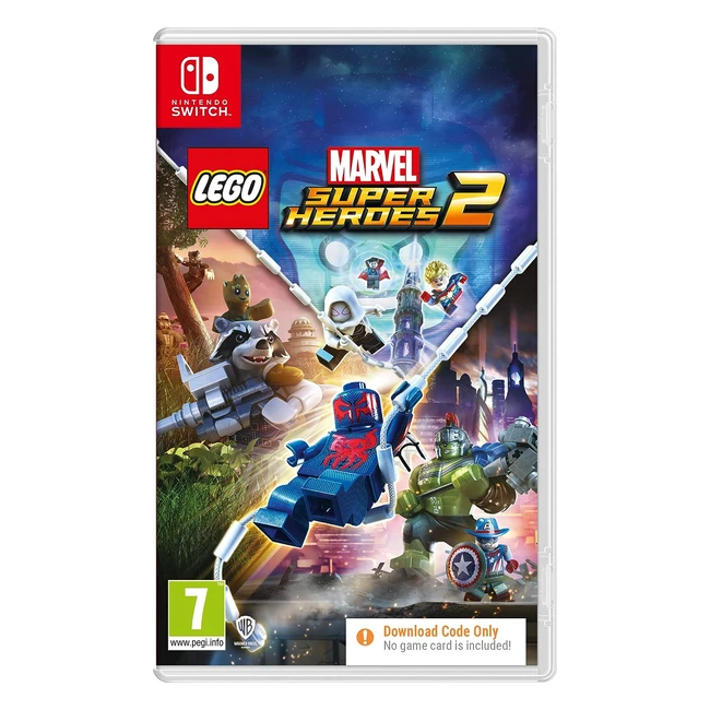 Lego Marvel Super Heroes 2 Nintendo Switch | Code Included | Expanded Lineup of Iconic Characters