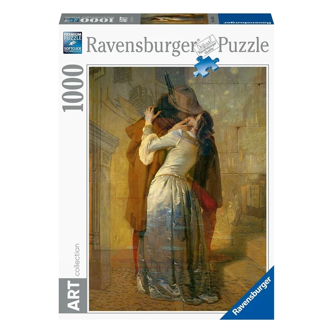 Puzzle Ravensburger 1000 Piezas - Hayez El Beso - Arte Adultos