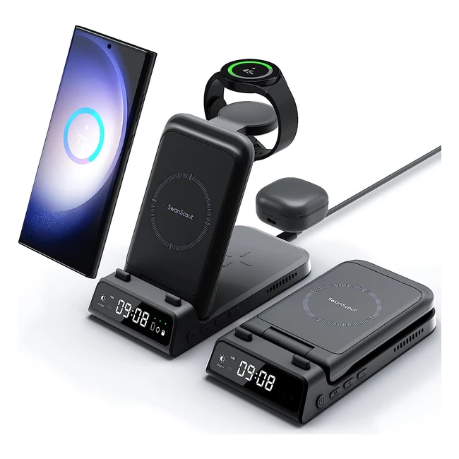 Chargeur sans fil portable 3 en 1 pour Samsung - Swanscout