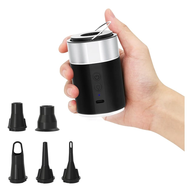 Beautyovo Electric Pump for Inflatables - Compact & Powerful - 4000mAh Battery - LED Light - Fast Inflation/Deflation