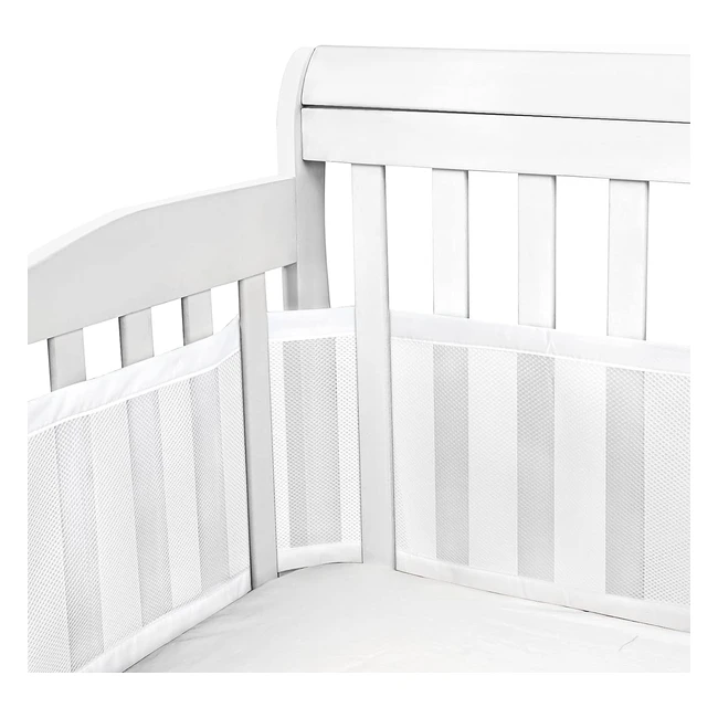 Tours de lit doublure maille 4 cts, respire, anti-collision, maison