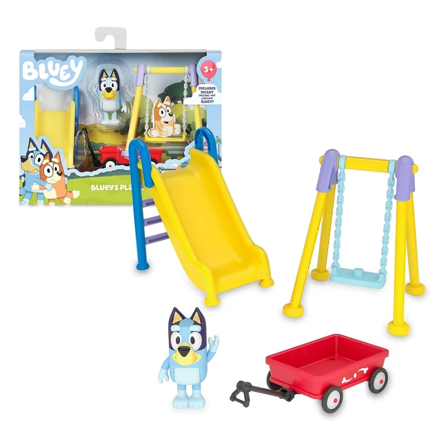 Bluey Playground Mini Playset - Set de Juguete Parque con Figura Articulada - A Partir de 3 Años