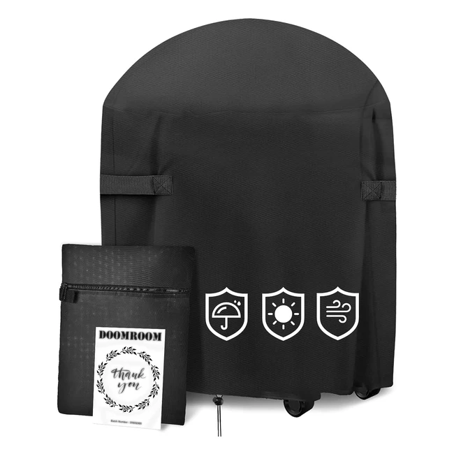 Housse Barbecue Doomroom 420D Oxford - Protection BBQ Gaz - 77x90cm